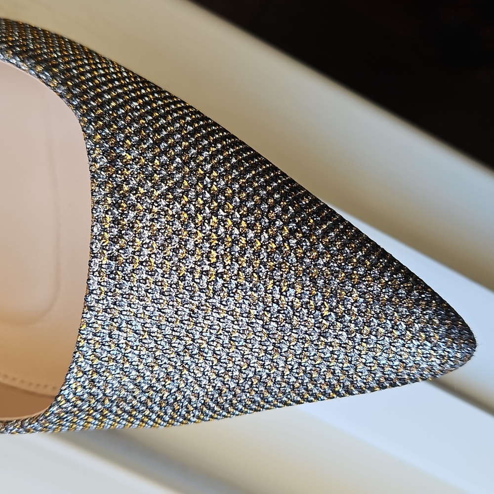 NWOT J. CREW Woven Metallic Pumps - Picture 8 of 8